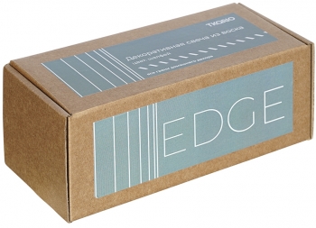 Свеча декоративная Edge 6X6X17 CM цвета шалфея