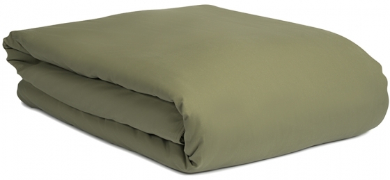 Комплект постельного белья из сатина с брашинг-эффектом Essential цвета шалфея 2