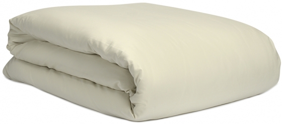 Комплект постельного белья из сатина с брашинг-эффектом Essential 150X200 CM серо-бежевого цвета 2