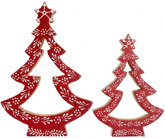 Декор новогодний Christmas Trees 11X3X16 / 14X3X21 CM 1