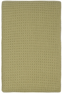 Плед из шерсти мериноса Essential 130X180 CM зелёного цвета