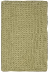 Плед из шерсти мериноса Essential 130X180 CM зелёного цвета