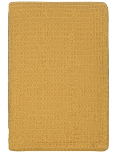 Плед из шерсти мериноса Essential 130X180 CM цвета охры