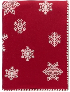 Плед из хлопка Fluffy Snowflakes 180X130 CM