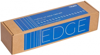 Набор из двух свечей Edge 2X2X25 / 2X2X25 CM синего цвета
