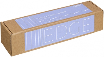 Набор из двух свечей Edge 2X2X25 / 2X2X25 CM цвета лаванды