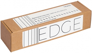 Свеча декоративная Edge 5X5X26 CM молочно-белого цвета
