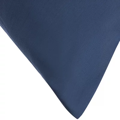 Комплект постельного белья из сатина Essential 200X220 CM тёмно-синего цвета 13