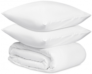 Комплект постельного белья из сатина Essential 200X220 CM белого цвета
