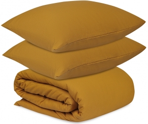 Комплект постельного белья и льна и хлопка Essential 200X220 CM цвета карри