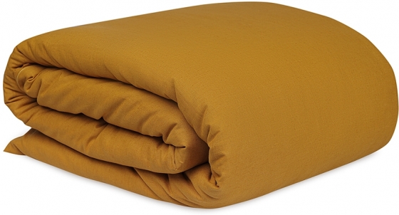 Комплект постельного белья и льна и хлопка Essential 200X220 CM цвета карри 2