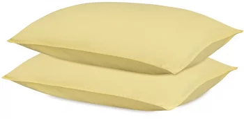 Комплект постельного из перкаля Essential 200X220 CM светло-желтого цвета