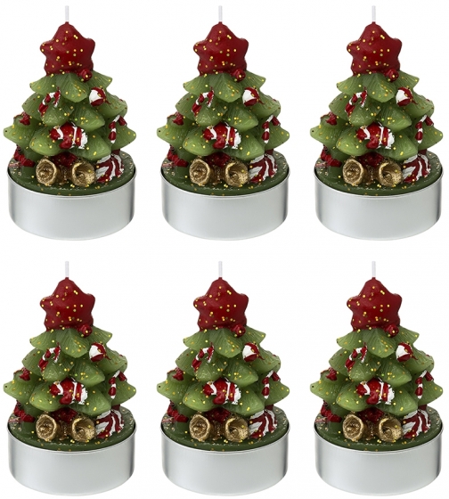 Набор из шести декоративных свечей Green Miracle 6 CM 1