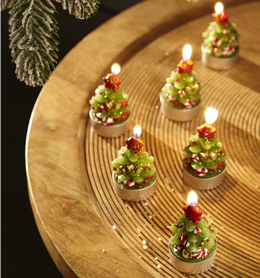 Набор из шести декоративных свечей Green Miracle 6 CM 4