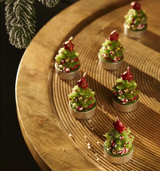 Набор из шести декоративных свечей Green Miracle 6 CM 3