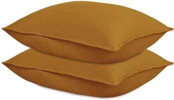 Набор наволочек изо льна и хлопка  Essential 50X70 / 50X70 CM цвета карри