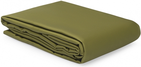 Простыня из сатина Essential 180X270 CM оливкового цвета 1