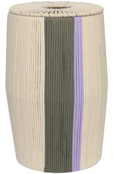 Корзина плетеная Conga Grey Ethnic 31X31X48 CM