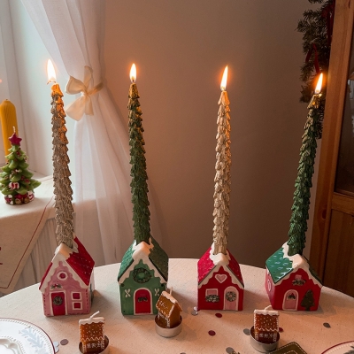 Набор из двух свечей New Year Essential 2X2X25 CM 4