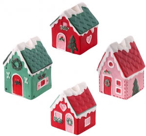 Набор из четырёх подсвечников Grindsted 7X7X11 / 7X7X11 / 7X7X8 / 7X6X8 CM