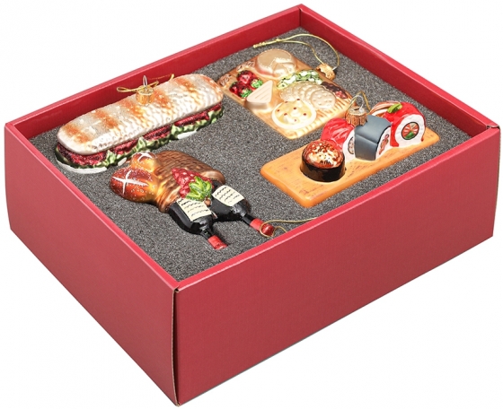 Набор из четырёх ёлочных украшений Christmas Feast 11