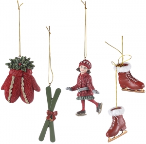 Набор из пяти ёлочных украшений Heritage Holidays