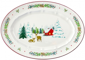 Блюдо сервировочное Nordic Winter 35X24 CM