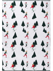Плед из хлопка Let's Ski 130X180 CM