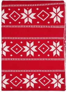 Плед из хлопка с новогодним рисунком Frostwork 130X180 CM