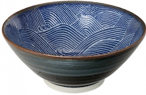 Чаша Seigaiha Blue Bowl 18X8 CM