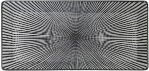 Тарелка квадратная Sendan Black Plate 23X12 CM