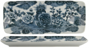 Тарелка сервировочная Japonism Lion Grey 29X14 CM