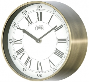 Настенные часы в металлическом корпусе UTS Ø20 CM античное золото
