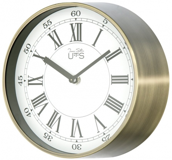Настенные часы в металлическом корпусе UTS Ø20 CM античное золото 1