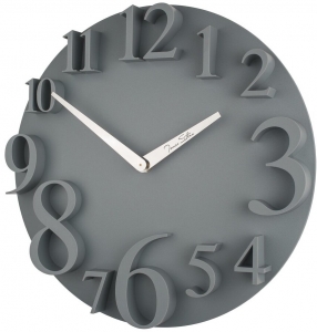 Настенные часы в пластиковом корпусе UTS Ø32 CM серые