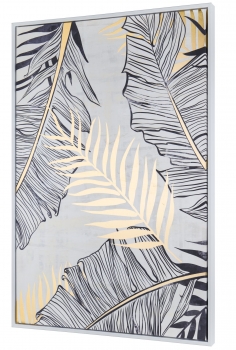 Постер с элементами из золотой фольги Jungle 60X90 CM