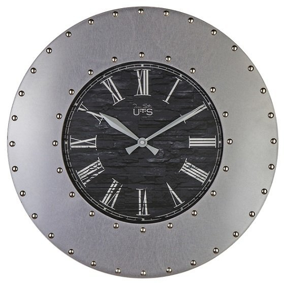 Кварцевые настенные часы из металла Iron Ø45 CM 1