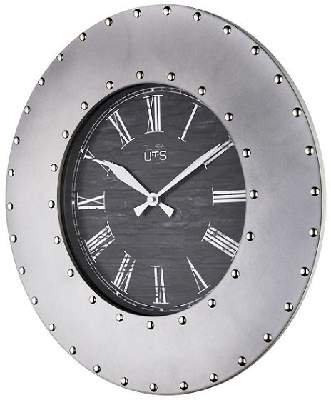 Кварцевые настенные часы из металла Iron Ø45 CM 2