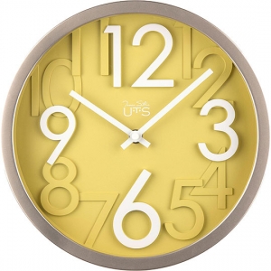 Стильные настенные часы White and Yellow Ø26 CM