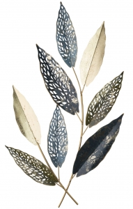 Декоративное настенное панно из стали Osier 48X88 CM