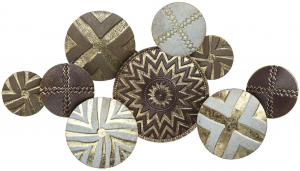 Панно из стали Patterns 90X51 CM