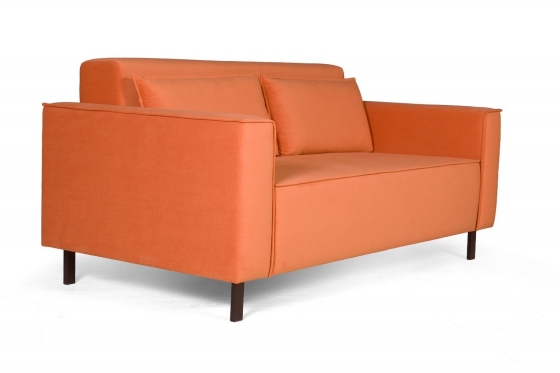 Клаб диван-кровать прямой, велюр Frost fox 11