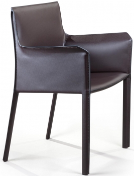 Стул с подлокотниками Barrie 63X52X82 CM коричневый