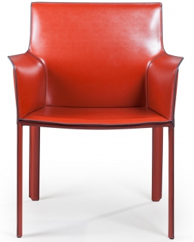 Стул с подлокотниками Barrie 63X52X82 CM красный