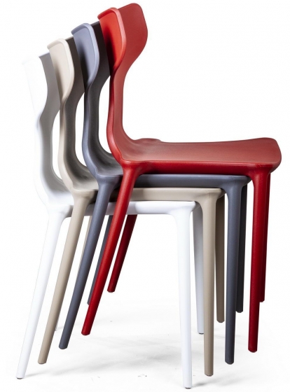 Стул Enzo 47X49X83 CM серого цвета 6