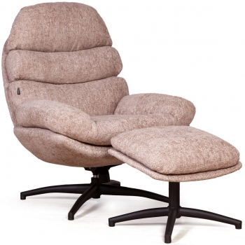 Кресло с оттоманкой Sven 80X92X103 / 48X44X45 CM