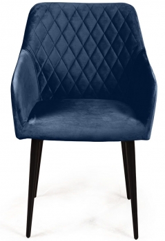 Стул с подлокотниками Robert 55X58X83 CM синий