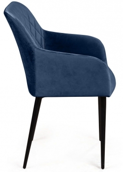 Стул с подлокотниками Robert 55X58X83 CM синий