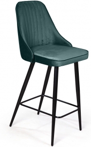 Стул полубарный Berg 47X50X99 CM зелёный