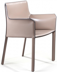 Стул с подлокотниками Barrie 63X52X82 CM капучино